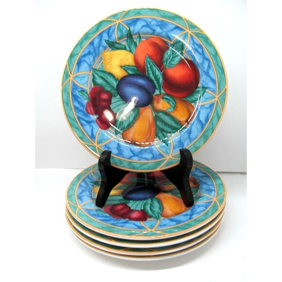 Victoria & Beale Forbidden Fruit Salad Dessert Plates Bundle of 5 - Picture 7 of 12